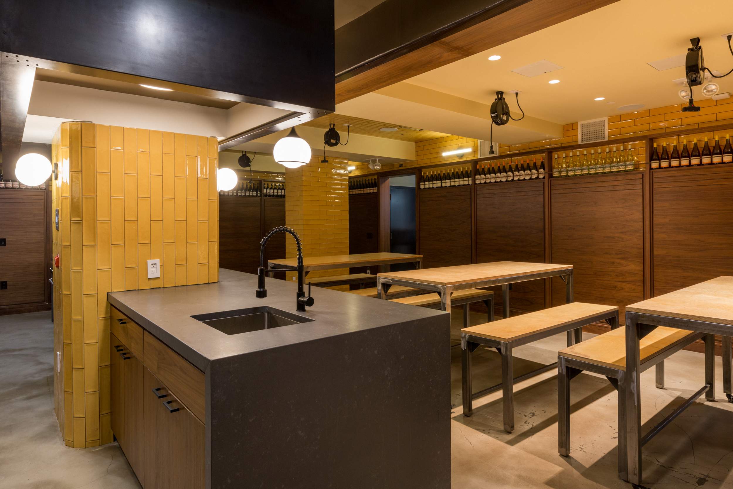 cocoon-umami-cellar-commercial-kitchen8 Yellow Kitchen Tiles