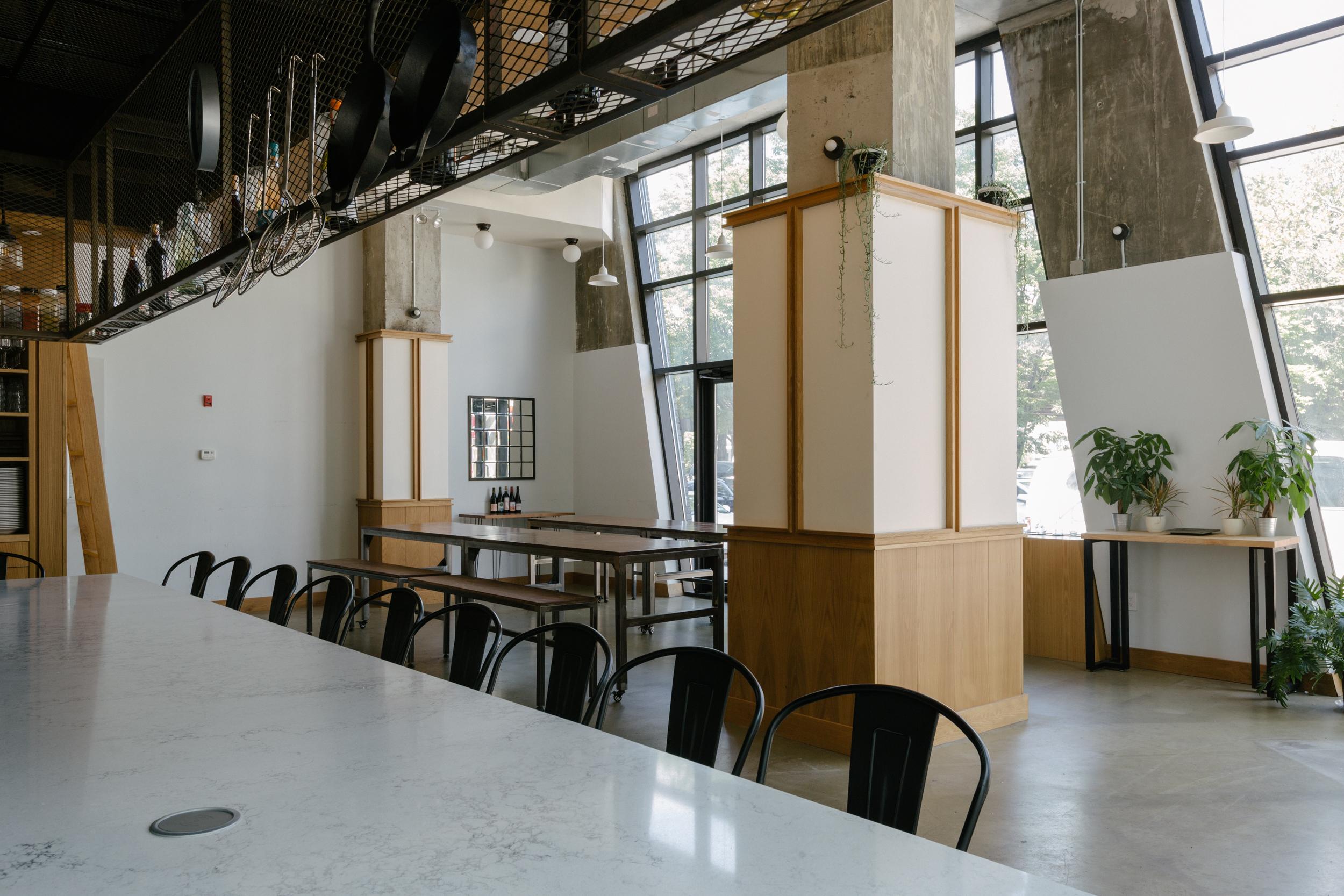 cocoon-umami-kitchen-view cocoon umami yellow commercial kitchen