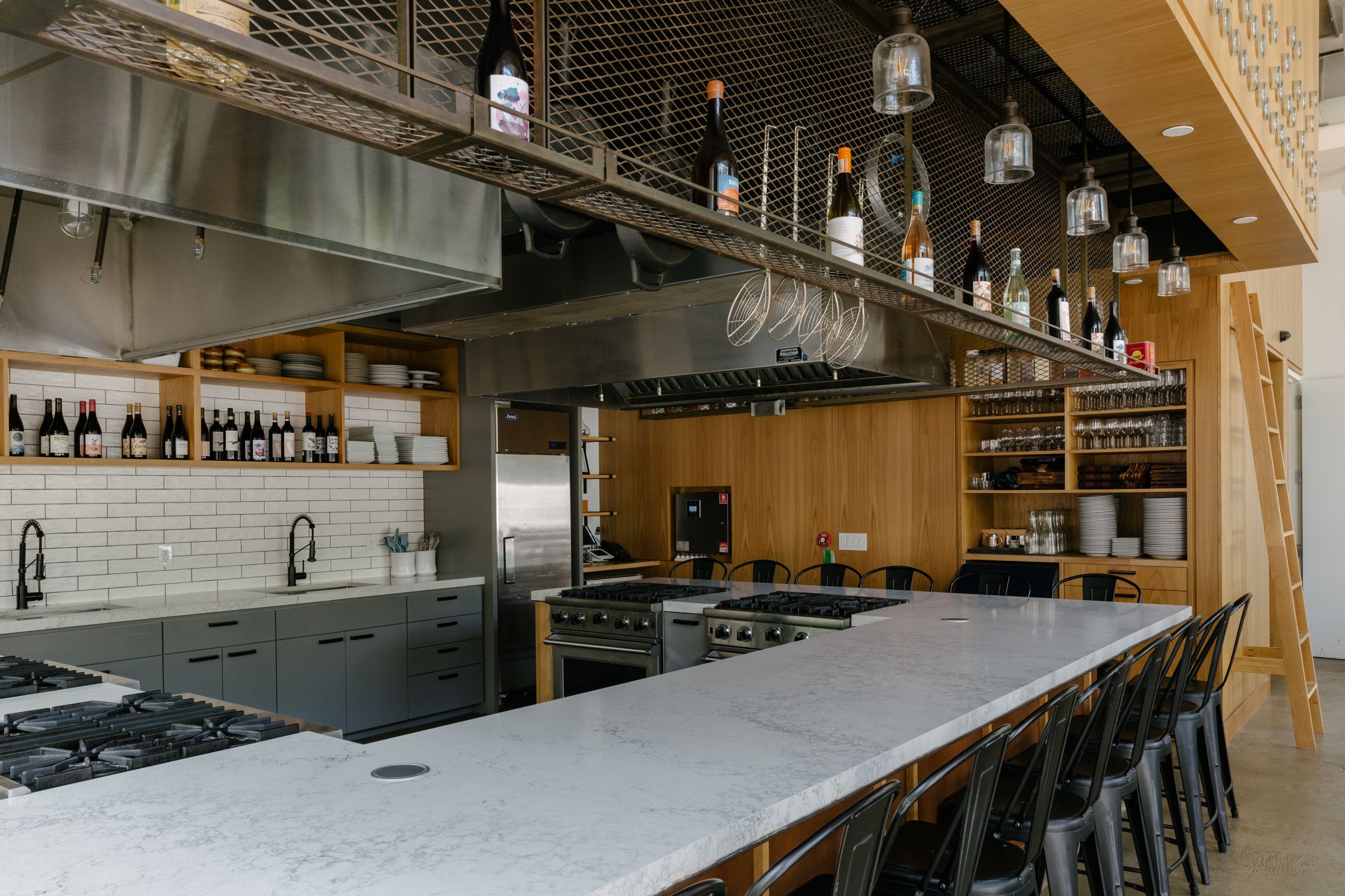 cocoon-umami-kitchen-marble-countertops cocoon umami yellow commercial kitchen