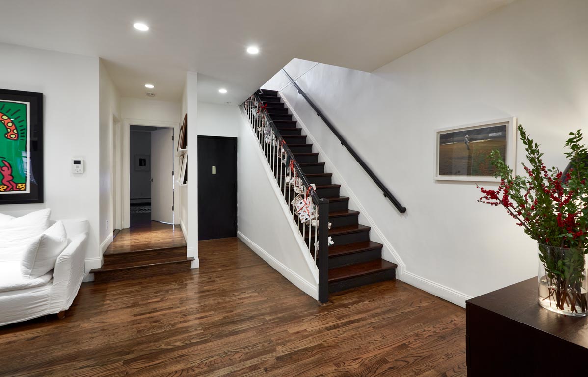 cocoon boto staircase to second floor with walnut wood floor cocoon boto staircase to second floor with walnut wood floor
