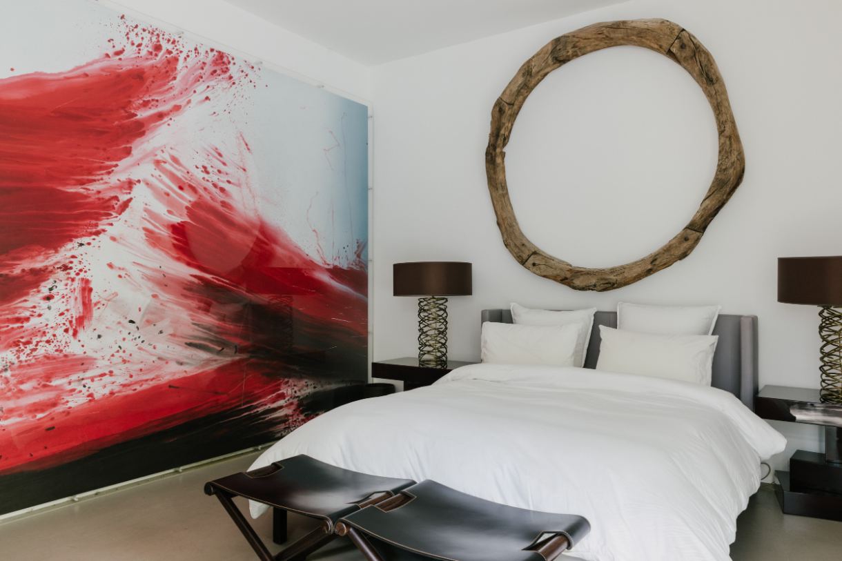 cocoon eximia guest bedroom red painting cocoon eximia guest bedroom red painting