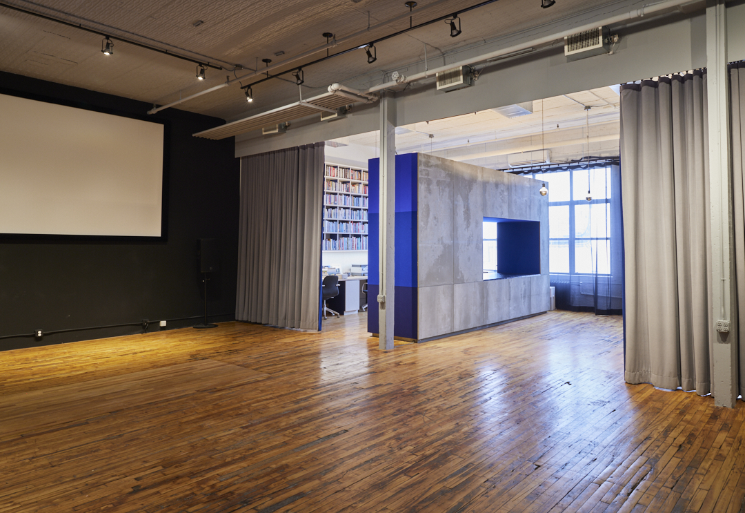 06 Casa Kino Event Space with Projector Screen and Study 06 Casa Kino Event Space with Projector Screen and Study