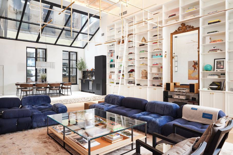 cocoon casa strand grand living area diagonal view book shelves cocoon casa strand grand living area diagonal view book shelves