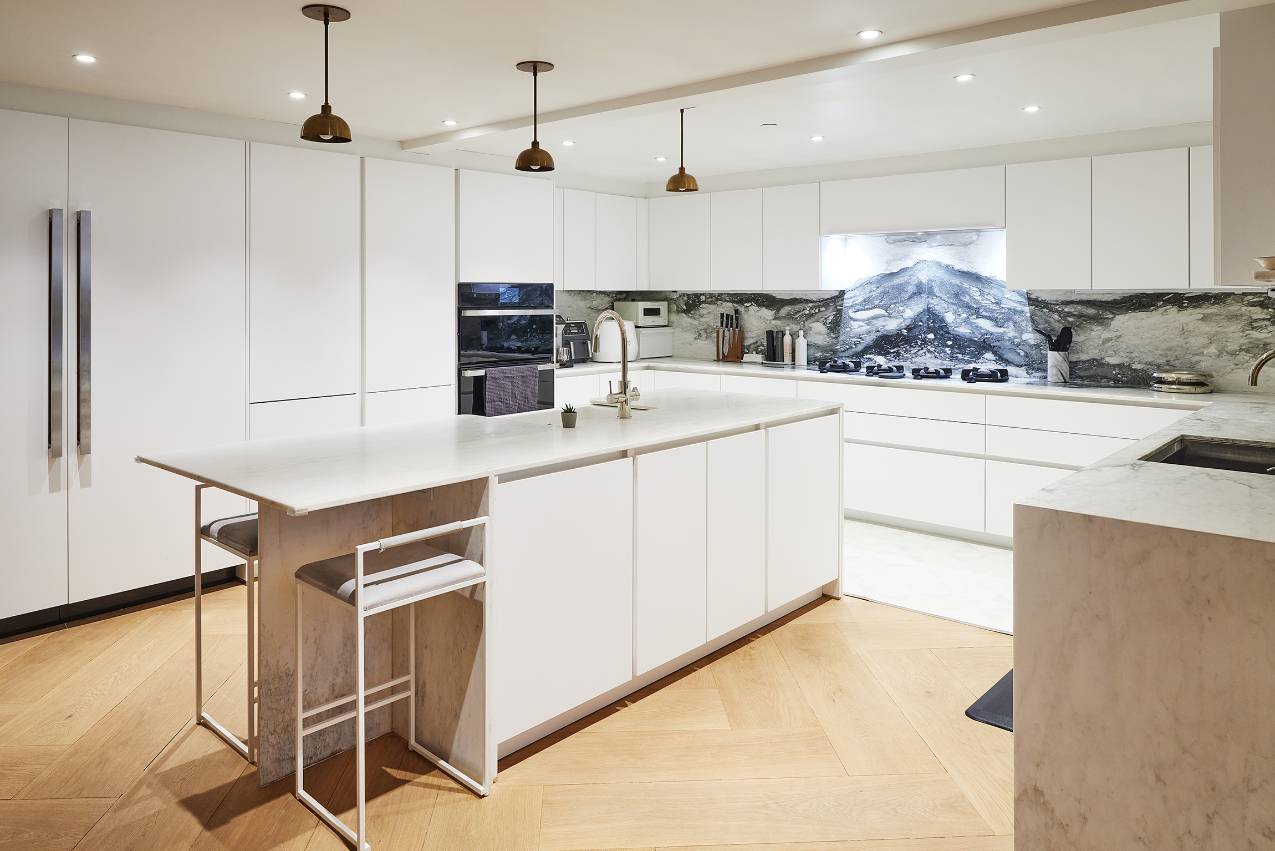 cocoon casa strand white kitchen island diagonal view cocoon casa strand white kitchen island diagonal view